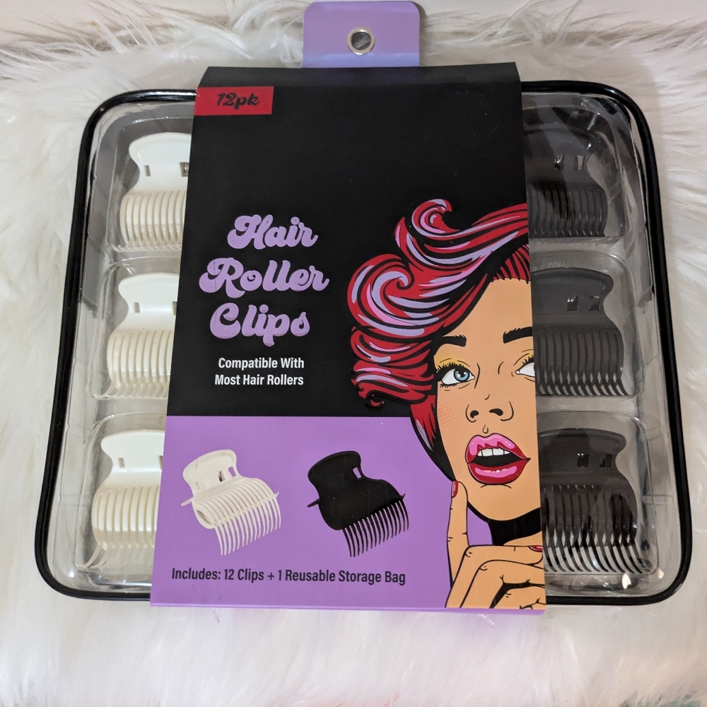 CCO 5 for $25 BellaPro 12pk Hair Roller Clips Set New In Reusable Storage Bag!